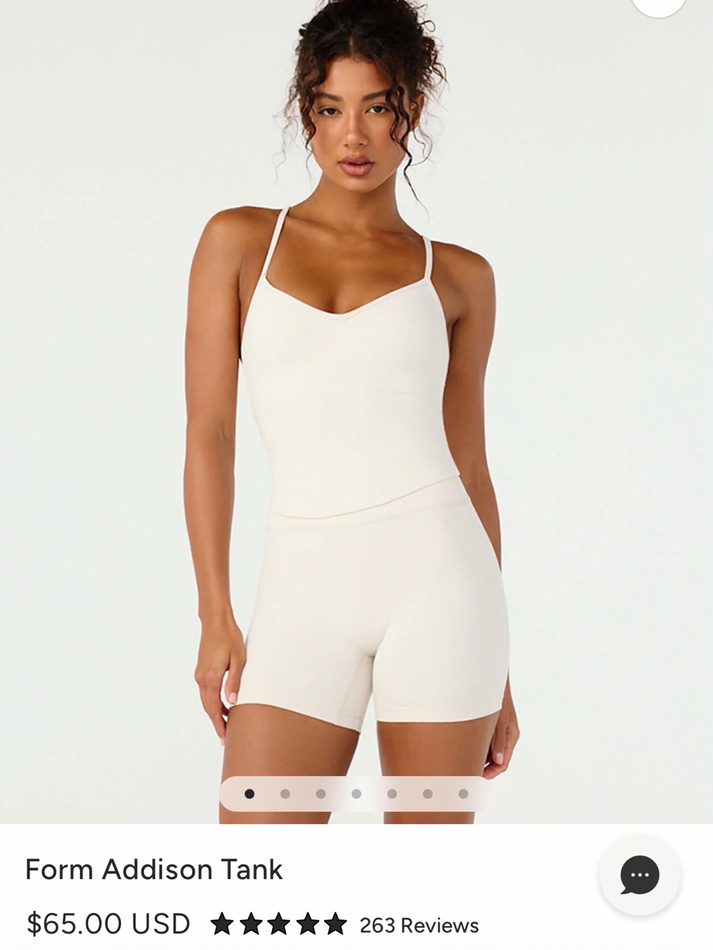 Csb White V-Neck Spaghetti-Strap Camisole